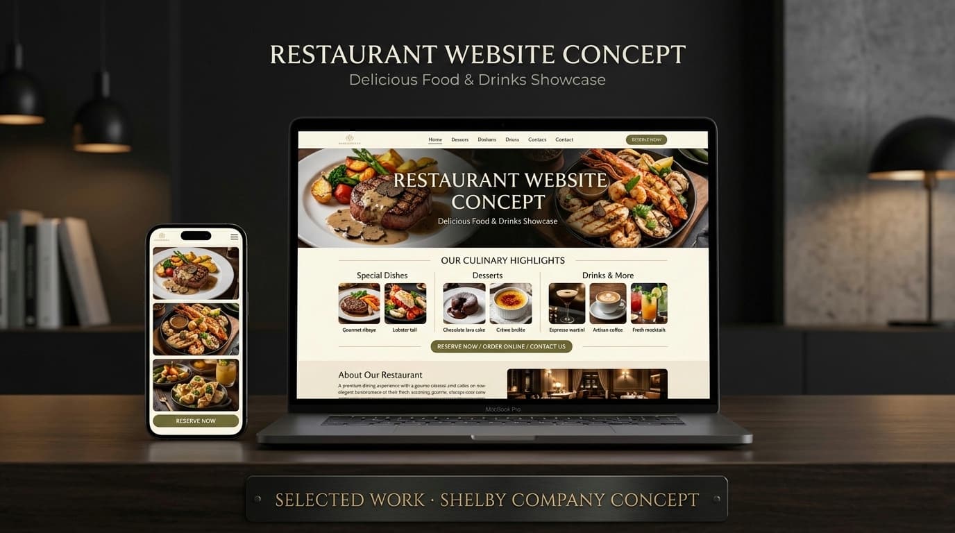 Website concept preview 4